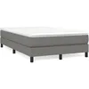Image de Sommier À Lattes De Lit Avec Matelas Gris Foncé 120x190cm Tissu Vidaxl