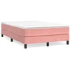 Image de Sommier    Lattes De Lit Avec Matelas Rose 120x190 Cm Velours Vidaxl