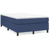 Image de Sommier    Lattes De Lit Avec Matelas Bleu 120x190 Cm Tissu Vidaxl