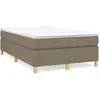 Image de Sommier À Lattes De Lit Avec Matelas Taupe 120x190 Cm Tissu Vidaxl