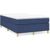 Image de Sommier    Lattes De Lit Avec Matelas Bleu 120x190 Cm Tissu Vidaxl