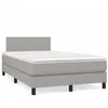 Image de vidaXL Sommier à Lattes de Lit avec Matelas Lit Rembourré Lit Double Lit Adulte de Chambre à Coucher Intérieur Moderne 3269709