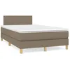 Image de Sommier À Lattes De Lit Avec Matelas Taupe 120x190 Cm Tissu Vidaxl