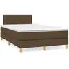 Image de Sommier    Lattes De Lit Et Matelas Marron Fonc © 120x190cm Tissu Vidaxl
