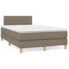 Image de Sommier À Lattes De Lit Avec Matelas Taupe 120x190 Cm Tissu Vidaxl