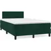 Image de Sommier À Lattes De Lit Avec Matelas Vert Foncé 120x190 Cm Vidaxl