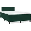 Image de Sommier À Lattes De Lit Avec Matelas Vert Foncé 120x190 Cm Vidaxl
