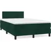 Image de Sommier À Lattes De Lit Avec Matelas Vert Foncé 120x190 Cm Vidaxl