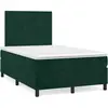 Image de Sommier À Lattes De Lit Avec Matelas Vert Foncé 120x190 Cm Vidaxl