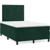 Image de Sommier À Lattes De Lit Avec Matelas Vert Foncé 120x190 Cm Vidaxl