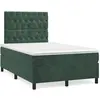 Image de Sommier À Lattes De Lit Avec Matelas Vert Foncé 120x190 Cm Vidaxl