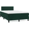 Image de Sommier    Lattes De Lit Avec Matelas Led Vert Fonc © 120x190 Cm Vidaxl