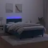 Image de Sommier    Lattes De Lit Avec Matelas Led Bleu Fonc © 120x190 Cm Vidaxl