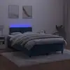 Image de Sommier À Lattes De Lit Avec Matelas Led Bleu Foncé 120x190 Cm Vidaxl