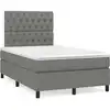 Image de Sommier    Lattes De Lit Matelas Led Gris Fonc © 120x190 Cm Tissu Vidaxl