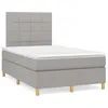 Image de vidaXL Sommier à lattes de Lit avec Matelas et LED Lit Rembourré Lit Double Lit Adulte de Chambre à Coucher Intérieur 3270246