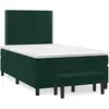 Image de Sommier À Lattes De Lit Avec Matelas Vert Foncé 120x190 Cm Vidaxl