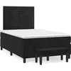 Image de Sommier    Lattes De Lit Avec Matelas Noir 120x190 Cm Velours Vidaxl