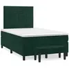 Image de Sommier À Lattes De Lit Avec Matelas Vert Foncé 120x190 Cm Vidaxl