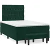 Image de Sommier À Lattes De Lit Avec Matelas Vert Foncé 120x190 Cm Vidaxl