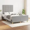 Image de vidaXL Cadre de lit sans matelas gris clair 120x190 cm tissu 3270513