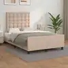 Image de Cadre De Lit Sans Matelas Cappuccino 120x190 Cm Similicuir Vidaxl