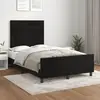Image de Cadre De Lit Sans Matelas Noir 120x190 Cm Velours Vidaxl
