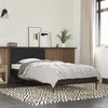 Image de vidaXL Cadre de Lit Sommier à Lattes Lit Adulte Lit Simple de Chambre à Coucher Intérieur Noir 90x200 cm Bois 845517