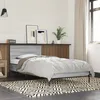 Image de vidaXL Cadre de Lit Sommier à Lattes Lit Adulte Lit Simple de Chambre à Coucher Intérieur Sonoma Gris 75x190 cm Bois 845560