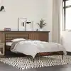 Image de Cadre De Lit Sans Matelas Chêne Fumé 100x200 Cm Vidaxl