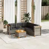 Image de Salon de jardin - VIDAXL - 6 pcs - Coussins amovibles - Résine tressée - Extérieur