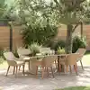Image de Ensemble De Salle À Manger Pour Jardin 7 Pcs Beige Polyrotin Vidaxl