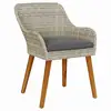 Image de Vidaxl ensemble de salle à manger pour jardin 7 pcs gris clair