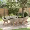 Image de Ensemble De Salle À Manger Pour Jardin 9 Pcs Gris Clair Vidaxl