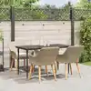 Image de Ensemble De Salle À Manger Pour Jardin 5 Pcs Beige Polyrotin Vidaxl