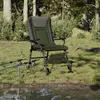 Image de vidaXL Chaise de pêche avec accoudoir pliable vert 4006418