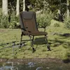 Image de Chaise De Pêche Avec Accoudoir Pliable Taupe Vidaxl