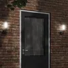 Image de vidaXL Applique murale dextérieur noir acier inoxydable éclairage mural dextérieur lampe murale de jardin applique 4006246