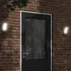 Image de vidaXL Appliques murales LED dextérieur 2 pcs noir éclairage mural LED dextérieur lampe murale de jardin applique 4006261