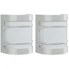 Image de Appliques Murales D'extérieur 2pcs Argenté Acier Inoxydable Vidaxl
