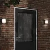 Image de Appliques Murales D'extérieur 2 Pcs Noir Acier Inoxydable Vidaxl