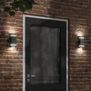 Image de Appliques Murales D'extérieur 2 Pcs Noir Acier Inoxydable Vidaxl