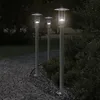 Image de Lampadaires D'extérieur 3 Pcs Argenté 100 Cm Acier Inoxydable Vidaxl