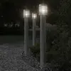 Image de Lampadaire D'extérieur Argenté 110 Cm Acier Inoxydable Vidaxl
