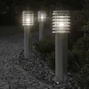 Image de vidaXL Lampadaire dextérieur et sortie argenté 60 cm acier inoxydable éclairage au sol dextérieur éclairage au sol de 4006373