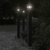 Image de Lampadaires D'extérieur 3 Pcs Noir 110 Cm Aluminium Vidaxl