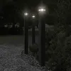Image de vidaXL Lampadaires dextérieur 3 pcs noir 110 cm aluminium éclairage au sol dextérieur éclairage au sol de jardin 4006398