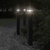 Image de vidaXL Lampadaires dextérieur avec capteur 3 pcs noir 80 cm aluminium éclairage au sol dextérieur éclairage au sol de 4006402