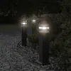 Image de Lampadaires D'extérieur Avec Sortie 3 Pcs Noir 50 Cm Aluminium Vidaxl