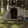 Image de vidaXL Tente de pêche 4 personnes marron libération rapide tente de camping tente de jardin abri dextérieur abri de 4005327